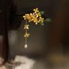 Wood Cheongsam Flower Chinese Style Headwear Wooden Hairpin Ancient Style Hairpin Hanfu Hair Sticks