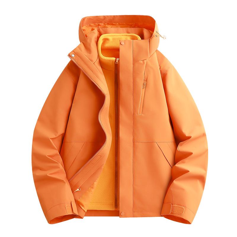 Unisex 3-in-1 Waterproof Windproof Mountaineering Jacket