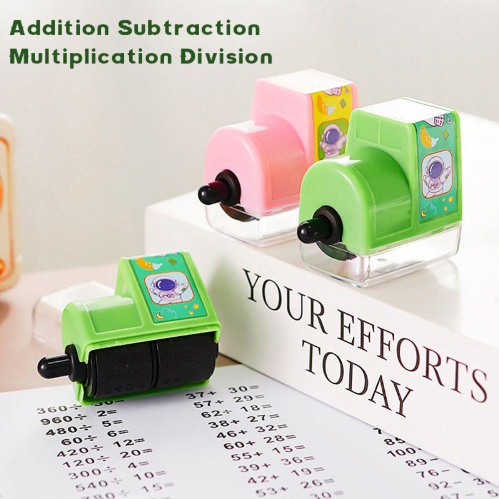 Multiplication Division Math Rolling Stamp Addition Subtraction Arithmetic Practice Stamp  School