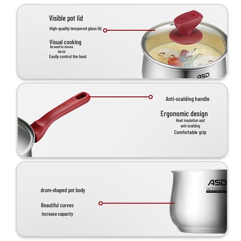 ASD 316L Stainless Steel Milk Pot