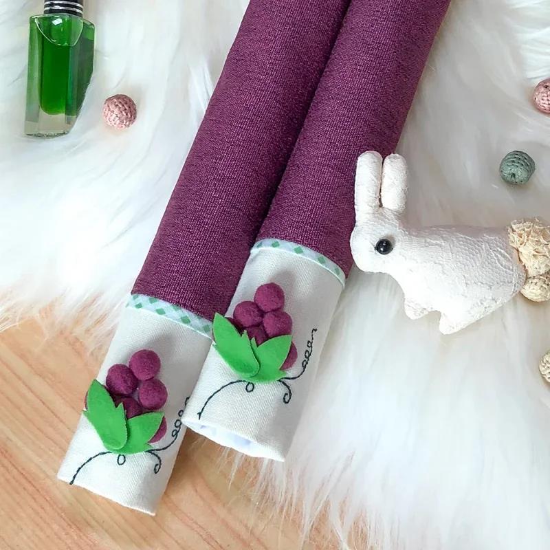 

Fashion 1 Pair Protector Gloves Cotton Refrigerator Door Knob Cover Oven Handle Kitchen Appliance синий