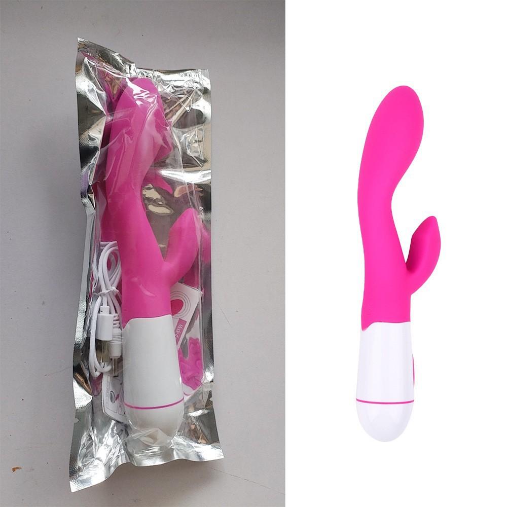 30-Frequency Vibrator Women's Silicone Fashion G-Spot Double Shock AV Stick Handheld Masturbation Massager Adult Sex