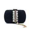 New Style Sequined Evening Bag Fringed Chain Embellished Vestidos De Noche Women's Crossbody Bag For Prom Gowns