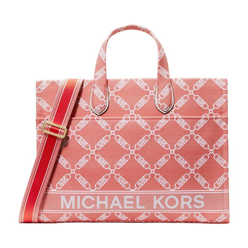 Michael Kors GIGI Jacquard Tote Crossbody Bag Large