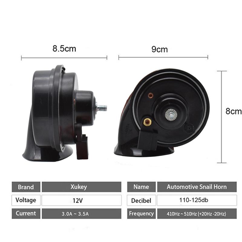 Schneckenhorn für Toyota Hilux AN10 AN20 AN30 AN120 AN130 2004-2020 12V 110-125db Lautes Autohorn 410/510Hz Zweiklang Auto-Hupe