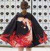 New Digital Printed Japanese Harajuku Kimono Robe Poncho Pajama Cardigan