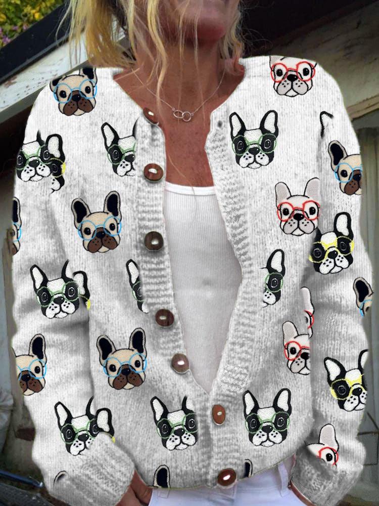 2026 foreign trade new 3D digital printing cardigan knitted jacket women's clothing early spring and autumn factory wholesale