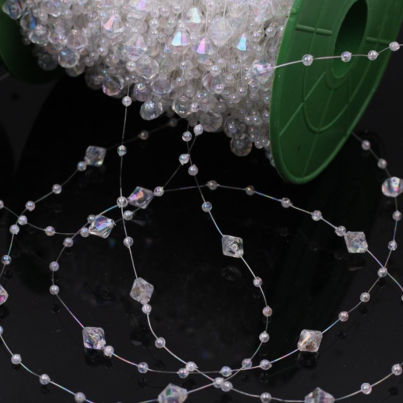 Faux Pearl Fringe Chain Artificial Pearls String DIY Handmade Jewelry Accessories Bridal Hair Accessories Bouquet Decor