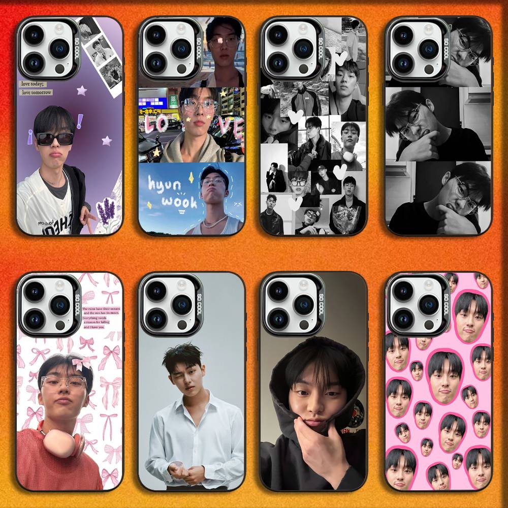 Actor C-Choi Hyun Wook Phone Case For iPhone 16,15,14,13,12,11,Mini,Pro,E,MAX Black Candy Matte Shockproof Cover
