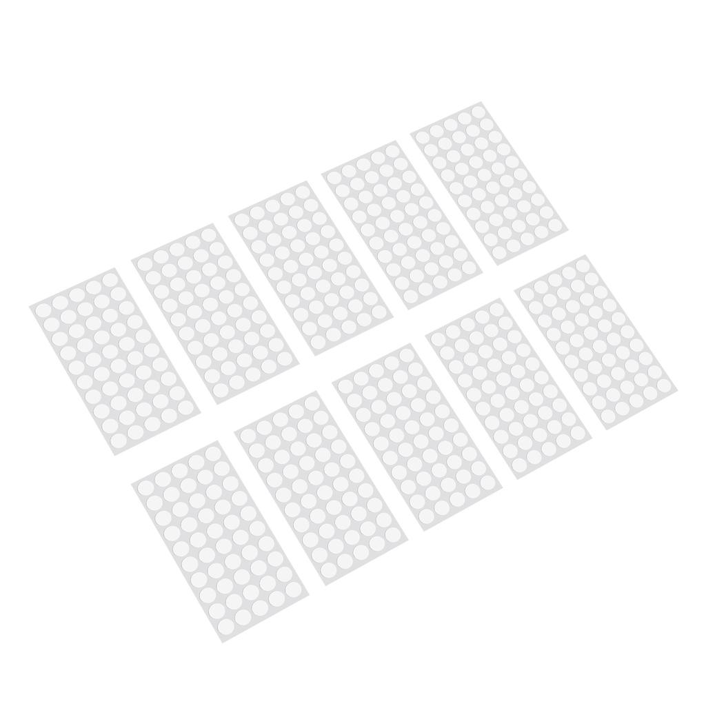 10 Blätter Glas Tischplatte Anti-Rutsch-Pads Klare Silikon Schrankpuffer Punkte Unter Gläsern Möbelpolster Selbstklebend