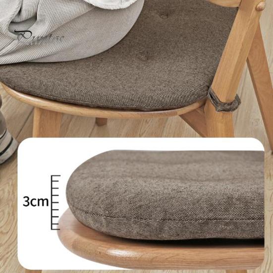 Stolsdyna med halkskyddsrem Förtjockad svampstoppning Mjuk elastisk hästhovform Stolkudde Hem Kök Kontor Uteplats Sittdyna