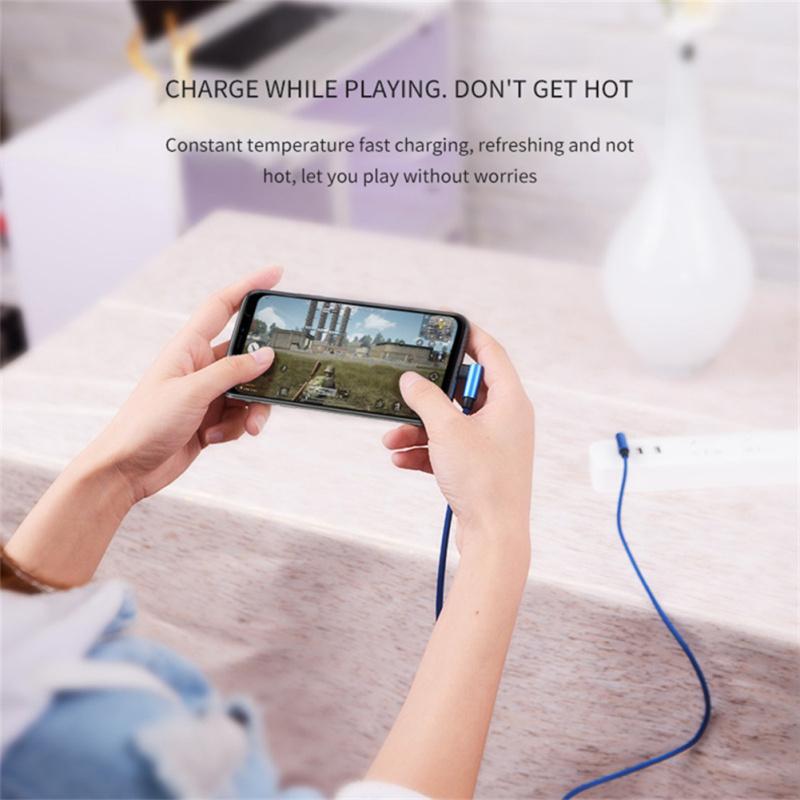 Double Elbow 90 Degree Micro Usb Type-c Data Cable Fast Charging Cable For Laptop Phone Charger Line