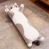 Body Pillow Plush Stuffed Long Cushion Cat Animal Soft Toy Gift for Sleeping Hugging