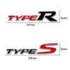 Car Accessories Metal Type S Emblem Rear Trunk Body Typer Badge Sticker For Honda Acura Accord Civic Spirior Odyssey Mugen ED4