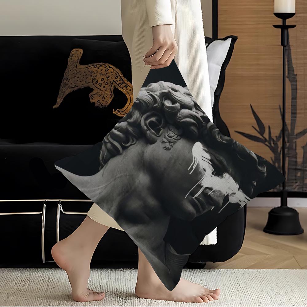 Sculpture David Popolo Art Cushion Cover Decorative Pillow Sofa Home Decor Case Pillow Cases