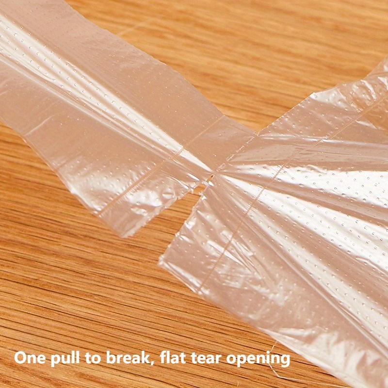 300pcs Transparent Disposable Food Storage Bags Set, Suitable for Supermarkets, Convenience Stores, Kitchens, and Restaurants