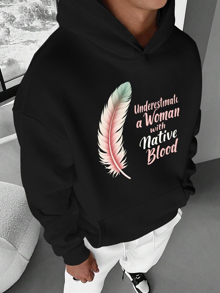 Men's Graphic Hoodie Long Sleeve Casual Sweatshirt for Fall Winter Polyester Knit Fabric Machine Washable Sweater Hoodie