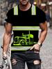 2026 Neues Sicheres Logo Color Blocking Design Cosplay Kurzarm-T-Shirts Mode Sommer Täglich Lässig Herren Damen Arbeits-T-Shirts