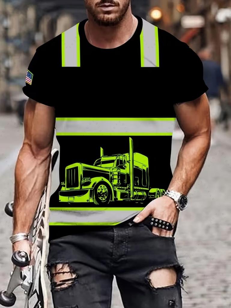2026 Neues Sicheres Logo Color Blocking Design Cosplay Kurzarm-T-Shirts Mode Sommer Täglich Lässig Herren Damen Arbeits-T-Shirts