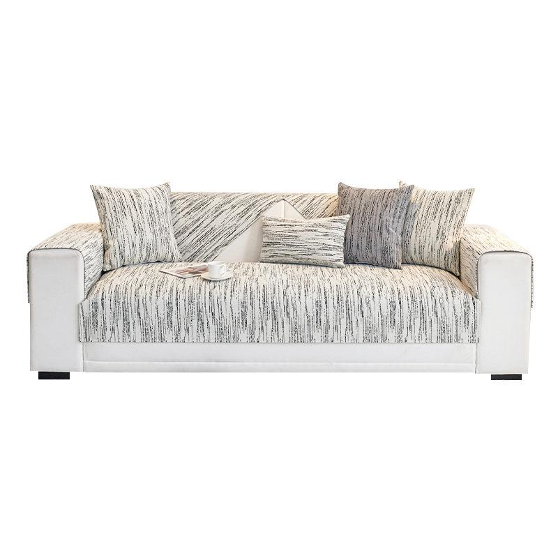 Chenille Sofa Cushion Four Seasons Universal Non-Slip Sofa Cover Living Room Straight Row Sofa Cover Cloth Anti-Scratching Backrest Towel