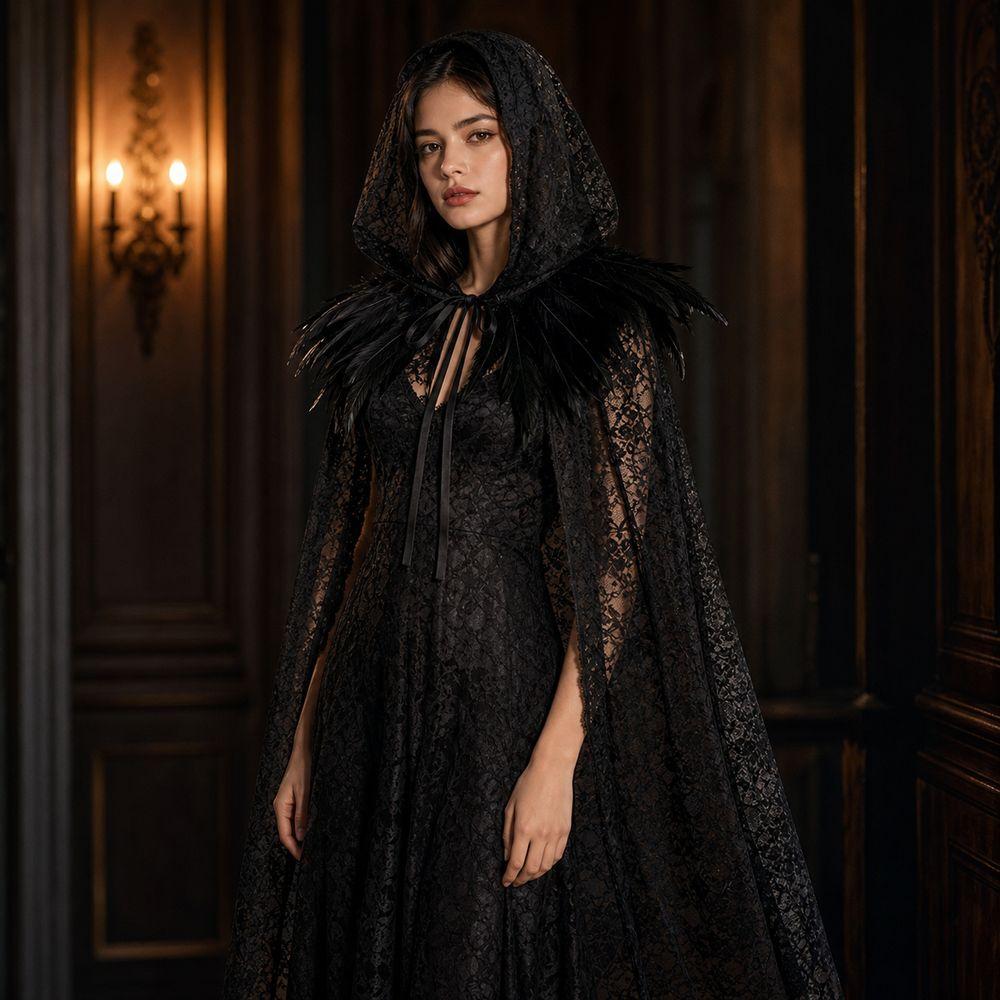 Lace-up Overcoats Vintage Cosplay Costume New Design Costume Cape