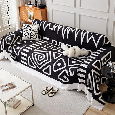 Chenille Style Bohème Housse de Canapé Anti-poussière Universelle Toutes Saisons pour Salon Camping Pique-nique Grande Couverture Loisirs Serviette de Plage