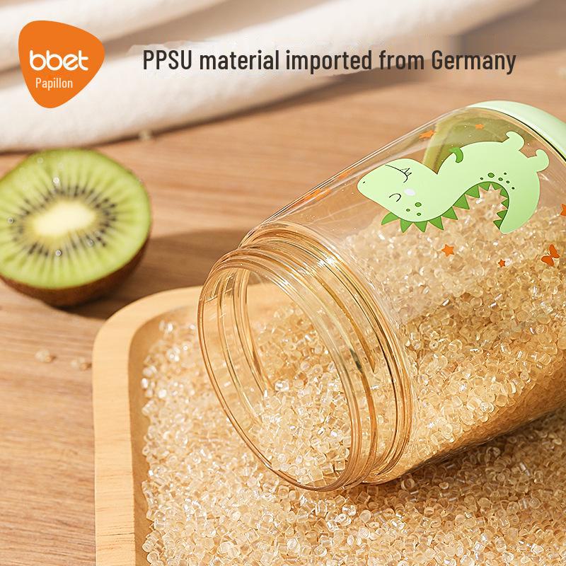 Dual-Purpose Baby Elephant Water and Milk Cup with Straw for 6+ Months