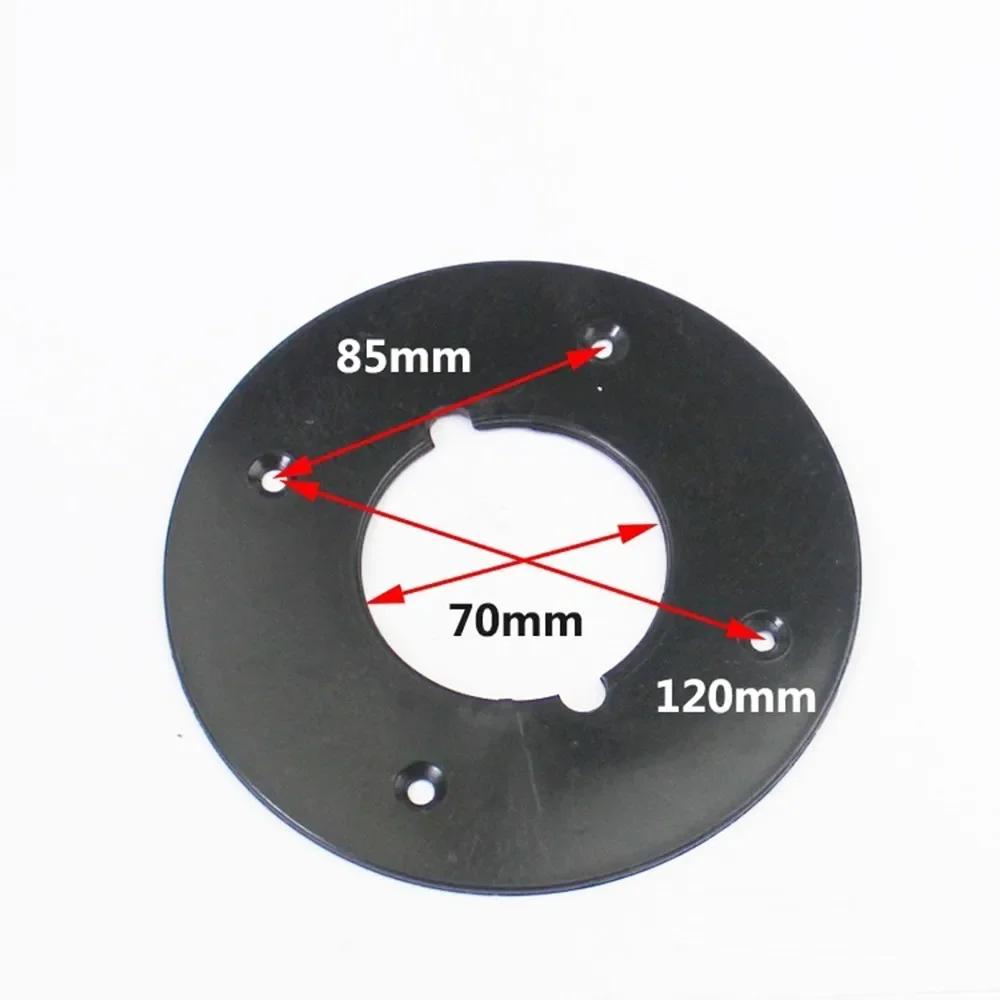 Forma Circular Negra Fresadora Eléctrica Base de Plástico Para Makita 3612 3612C Placa Base Placa Base Herramientas Eléctricas