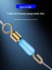 Quick Clip Silicone Leader Connector Set: Instant Change Figure-8 Ring for Power Fishing Gear