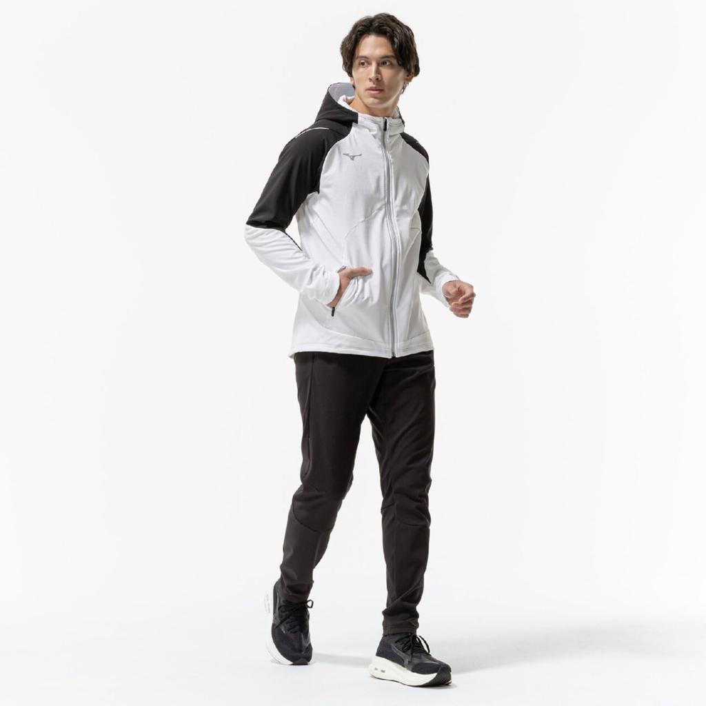 Mizuno Tech Shield Windproof Training XL Jacket, 32MCC552, Men's, White,