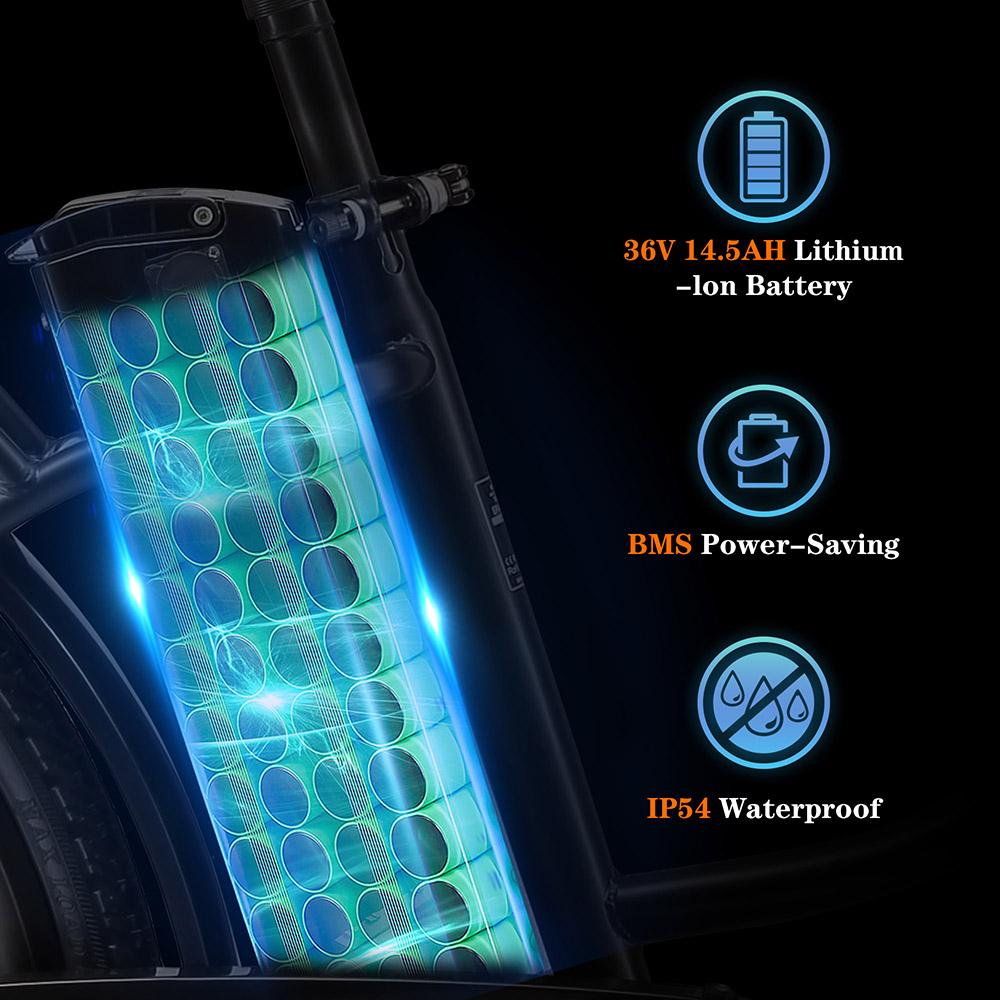 TTGO YY-26ST Electric Bike, 250W Motor, 36V 14.5AH Battery, 26*1.95-inch Tires, 25km/h Max Speed, 100km Max Range, Disc Brake