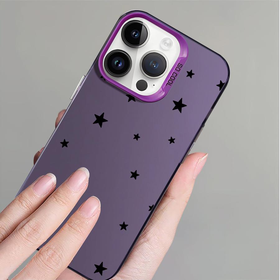 Phone Cover Case for iPhone 17 Pro Max 14 Plus 11 13 Air 12 Pro 16 15 Cute Simple Stars