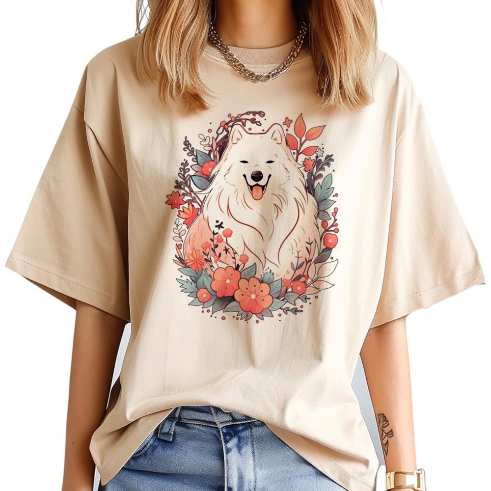 Samoyed tshirt Women Unisexga graphic top female comic graphic funny clothes S