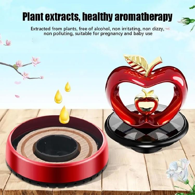 Decoraciones Solares para Salpicadero de Coche Diseños de Corazón Ambientador Solar para Coche con Aroma a Flor de Larga Duración para Vehículos