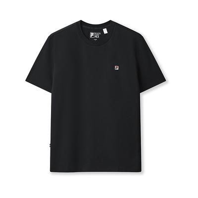 Fila Heritage Fashion Μινιμαλιστικό Casual Καθημερινό Ευέλικτο Άνετο Κεντημένο Λογότυπο Μονόχρωμο Πλεκτό Κοντομάνικο T-Shirt F11M548101FNV