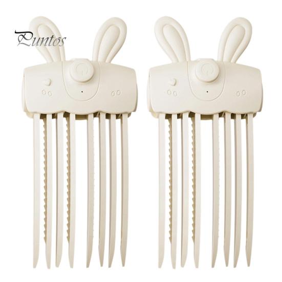 Fast Heating Root Volumizer 1/2Pcs Heated Hair Volume Clip, Cordless Lifter Comb with 2 Instant Lift Clip Heat Settings, USB Rechargeable Volumizing