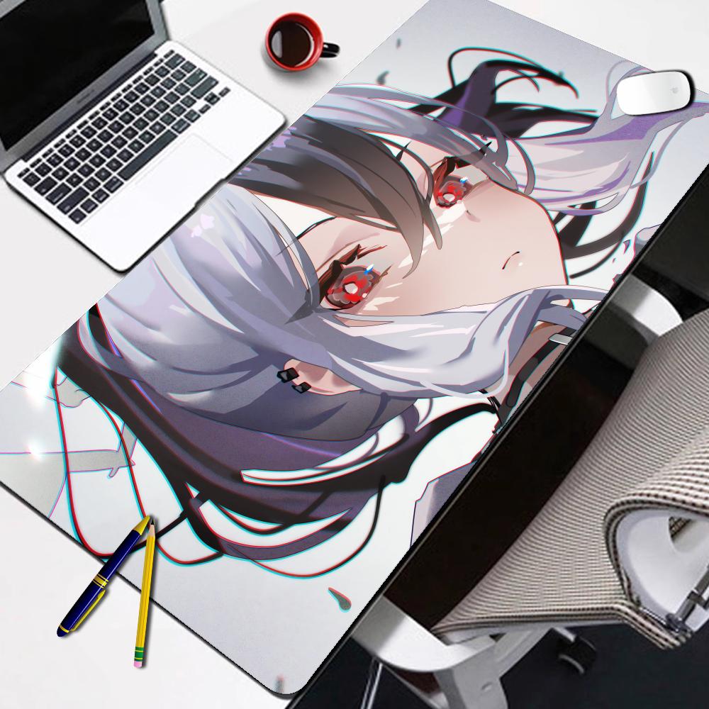 Hot Game Mousepad Onikata Kayoko Blue Archive Large Gaming Mouse Pad With Lock Edge Computer Keyboard Table Desk Mat
