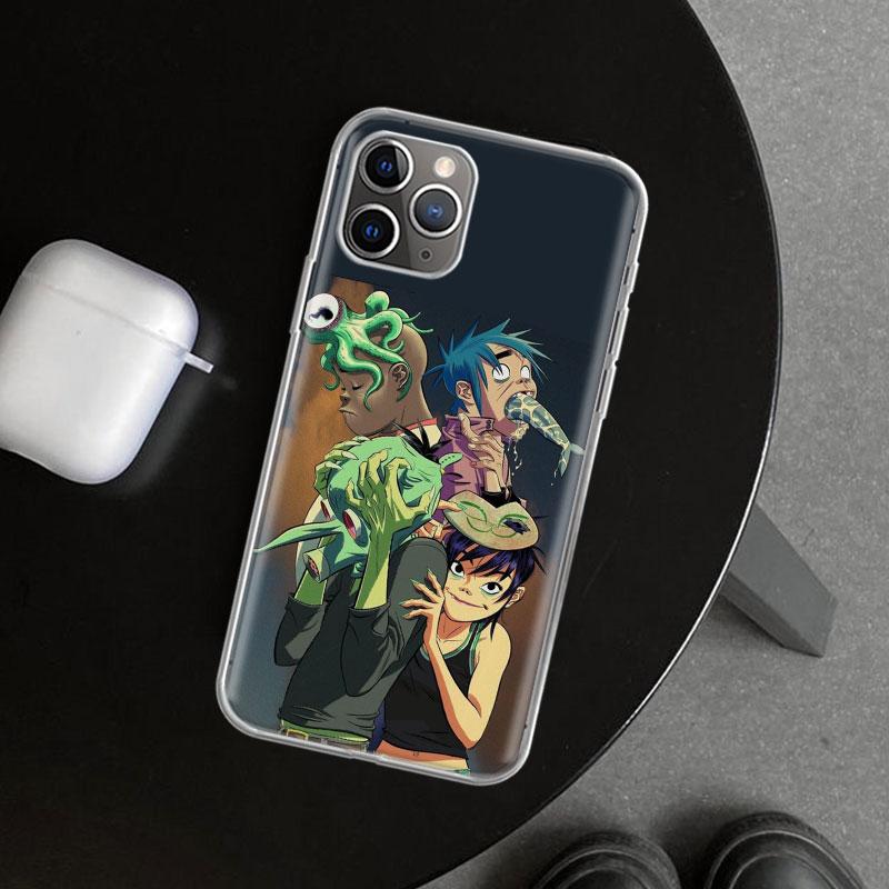 Gorillaz Anime Phone Case Cover for iPhone 18 11 12 13 Mini 14 15 Plus 16 Pro Max 17 Air 7 8 + SE Art Customized Fundas 11 12 13 Mi
