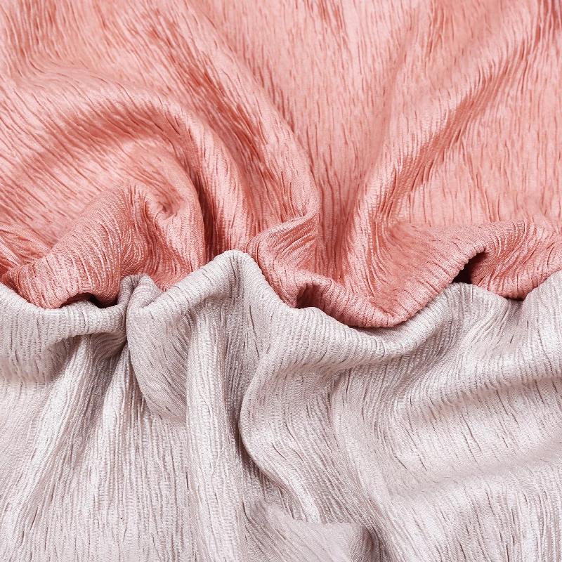 Solid Color Ethnic Style Washed Linen Cotton Cloth Fold Crepe Linen Fabric Handmade Sewing Diy for Dress Trousers Summer T-shirt