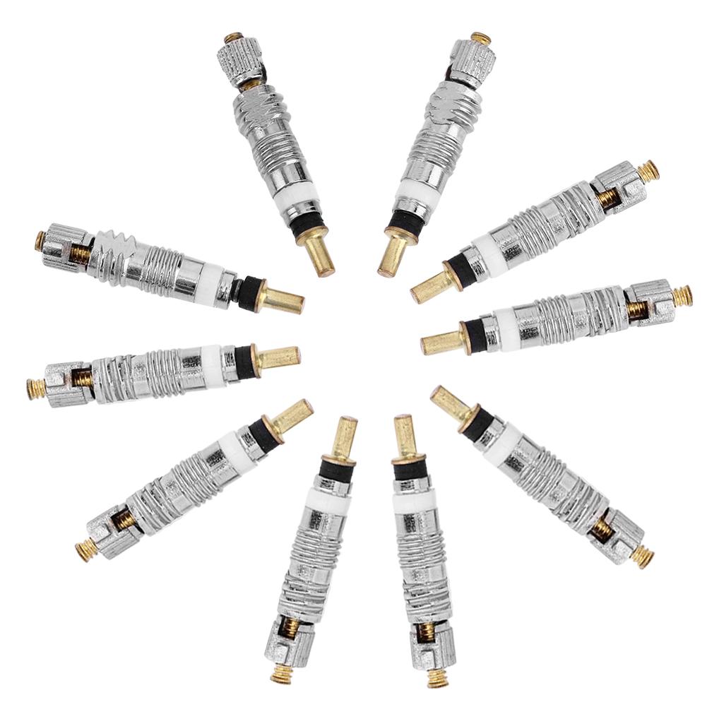 5-500PCS Silver Detachable Presta Valve Core Remove Tool Replacement for Bicycle MTB Road Bikes Brass Tubeless Core Repair Tools