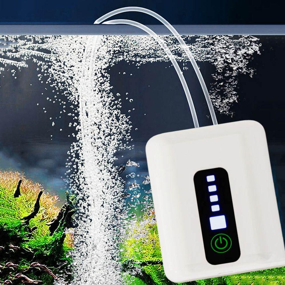 Durable 70H/40H Aquarium Oxygen Pump Rechargeable USB Fish Tank Oxygen Pump Waterproof Ultra Silent Outdoor Fishing Oxygen Pump