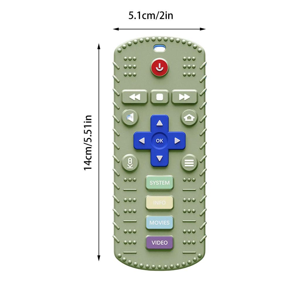 Toddler Remote Teething Toys Toddler Remote Control Toy Teether Kids Early Education Chew Supplies For Boys Granddaughter