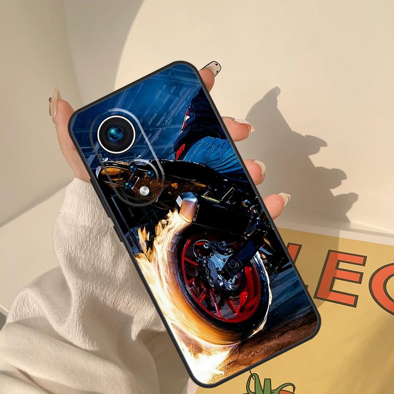 Cool motorcycle Case For Honor Magic 7 6 5 Lite Cover For Honor 200 400 Pro 50 70 90 X9 X8a X8b X9a X9b X9c