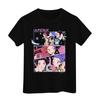 Boys Girls Round Neck Casual Printed Short-sleeved T-shirt Top