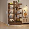 Wohnzimmer Bücherregal Massivholz Schrank Büro Einfach Modern Bücherregal Mehrstöckig Bodenstehend Lagerregal Bücherregale