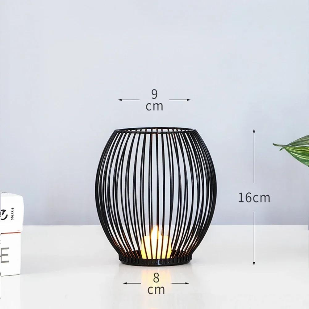 Spezifikation Breiter Bereich Geburtstage Meditation Schwarz Hohl Heimdeko Draht Laterne Kerzenhalter Eisen Mehrere S