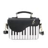 Modische Damen-Schultertaschen Klavierstil Damen-Tasche PU-Leder-Handtaschen Lässige Damen-Mädchen-Tragetaschen Geldbörse Brieftasche Klappentasche