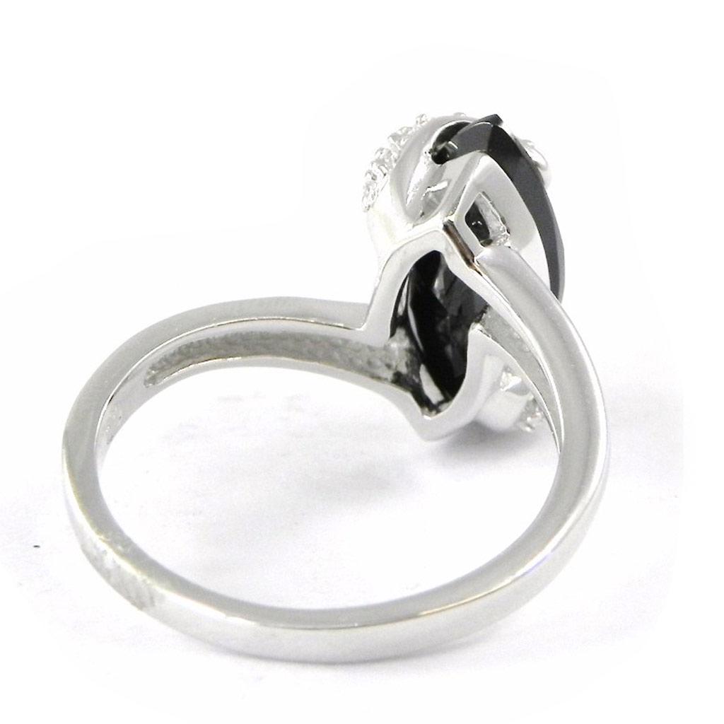 Silver Ring 'Désir' Black