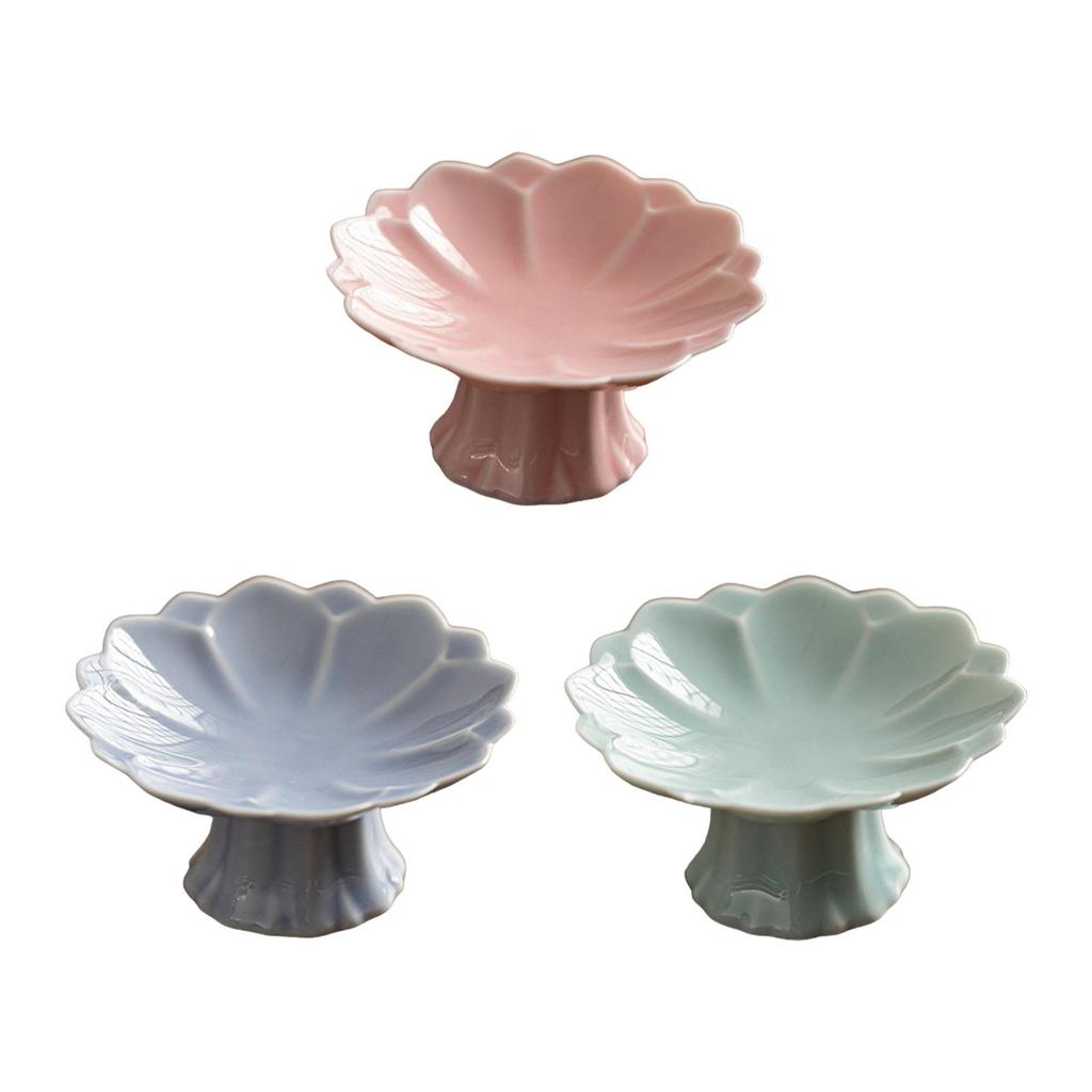 Ceramic Tray Serving Platter Multiuse Decoration Party Dessert Tray Fruit Bowl for Appetizer Dessert Fruit Holiday Kitchen