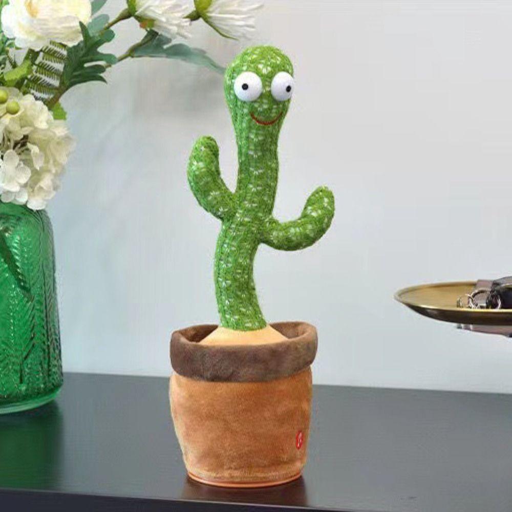 Dancing Cactus Electronic Dancer Toy Talking Dancing Plush Toys Electronic Dancer Cactus  Children